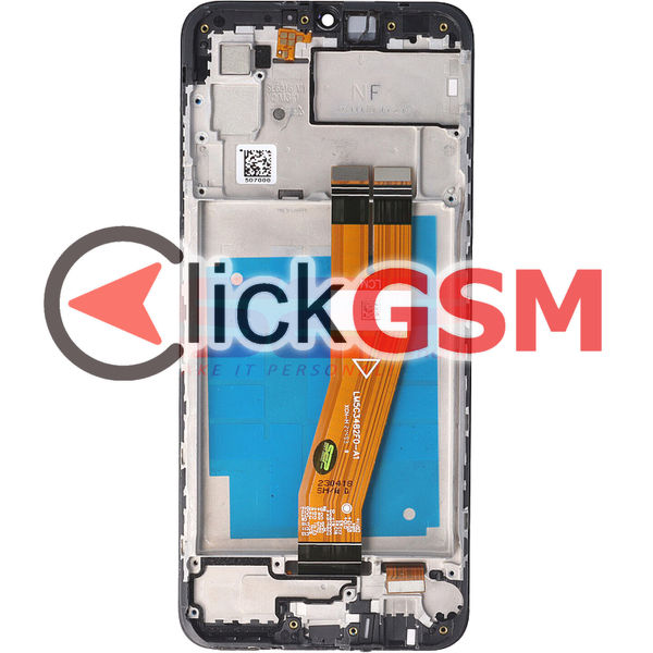 Piesa Display Cu Touchscreen Si Rama Negru Samsung Galaxy A03 4kp8