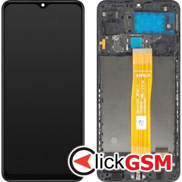 Piesa Display Cu Touchscreen Si Rama Negru Samsung Galaxy A12 4i07