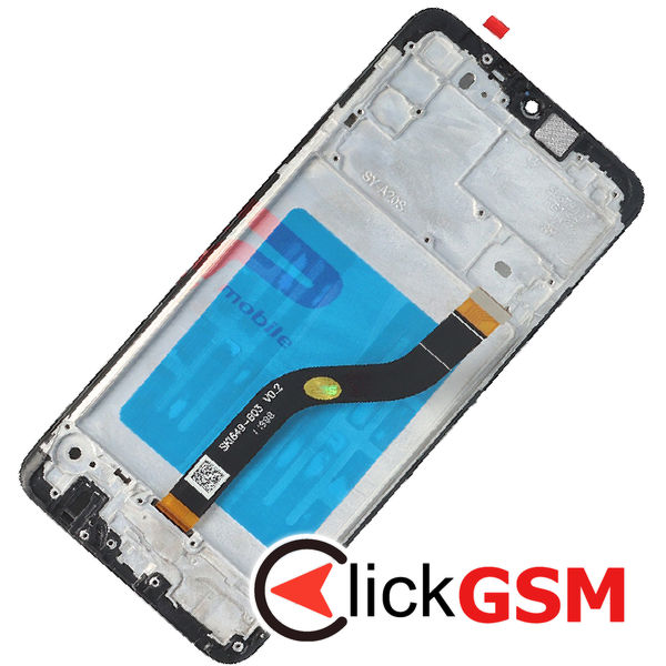 Piesa Piesa Display Cu Touchscreen Si Rama Negru Samsung Galaxy A20s 4kab