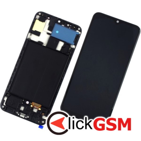 Piesa Display Cu Touchscreen Si Rama Negru Samsung Galaxy A50s 1p6l