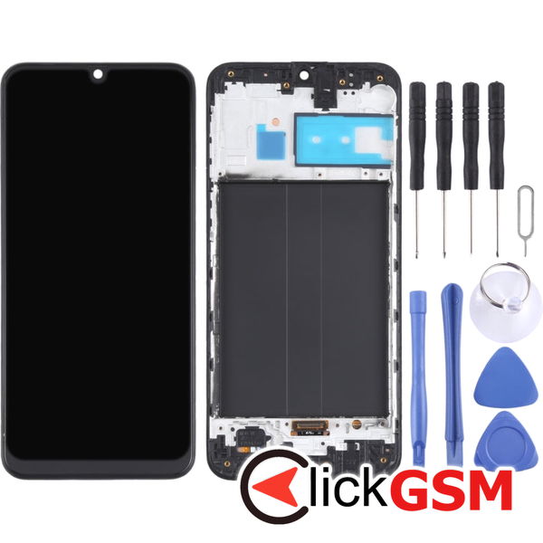 Piesa Display Cu Touchscreen Si Rama Negru Samsung Galaxy M30 4ejg