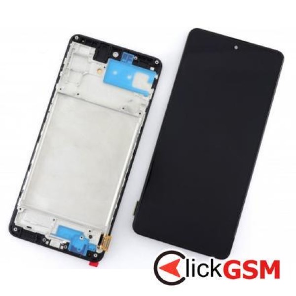 Piesa Display Cu Touchscreen Si Rama Negru Samsung Galaxy M51 3anv