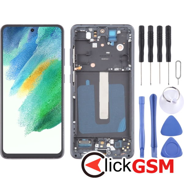 Piesa Piesa Display Cu Touchscreen Si Rama Negru Samsung Galaxy S21 Fe 4oda