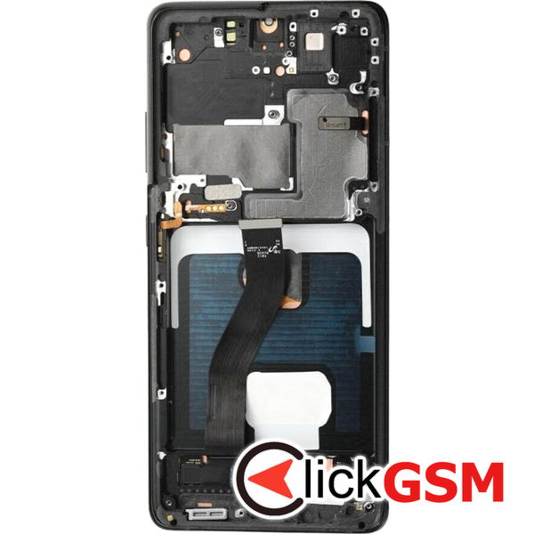 Piesa Display Cu Touchscreen Si Rama Negru Samsung Galaxy S21 Ultra 5g 40f2