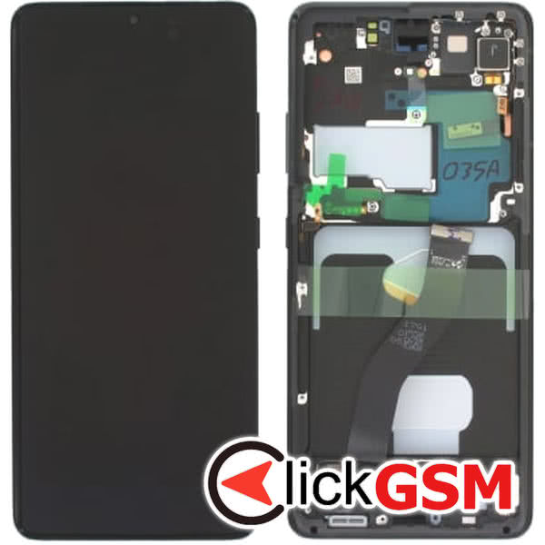 Piesa Display Cu Touchscreen Si Rama Negru Samsung Galaxy S21 Ultra 5g T40