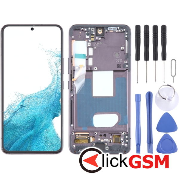 Piesa Display Cu Touchscreen Si Rama Negru Samsung Galaxy S22 4oe0