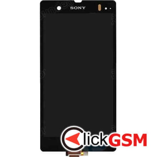 Piesa Display Cu Touchscreen Si Rama Negru Sony Xperia Z 15rv