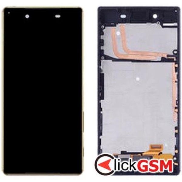Piesa Display Cu Touchscreen Si Rama Negru Sony Xperia Z5 Pql