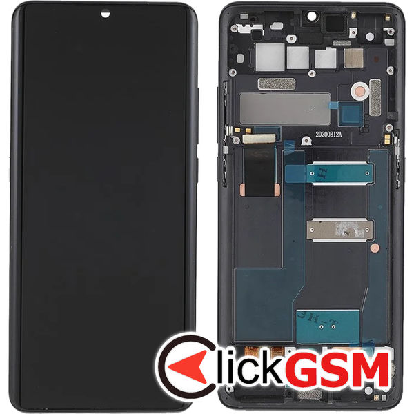 Piesa Piesa Display Cu Touchscreen Si Rama Negru Tcl 10 Pro 4v9d