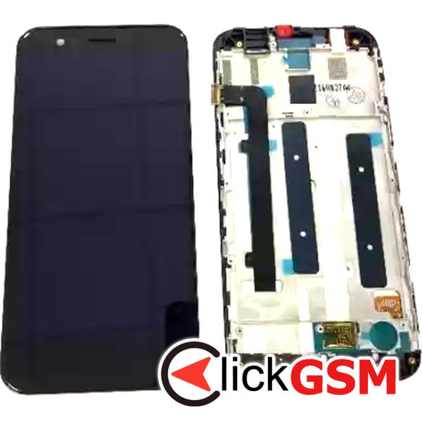 Piesa Display Cu Touchscreen Si Rama Negru Vodafone Smart Prime 7 319a