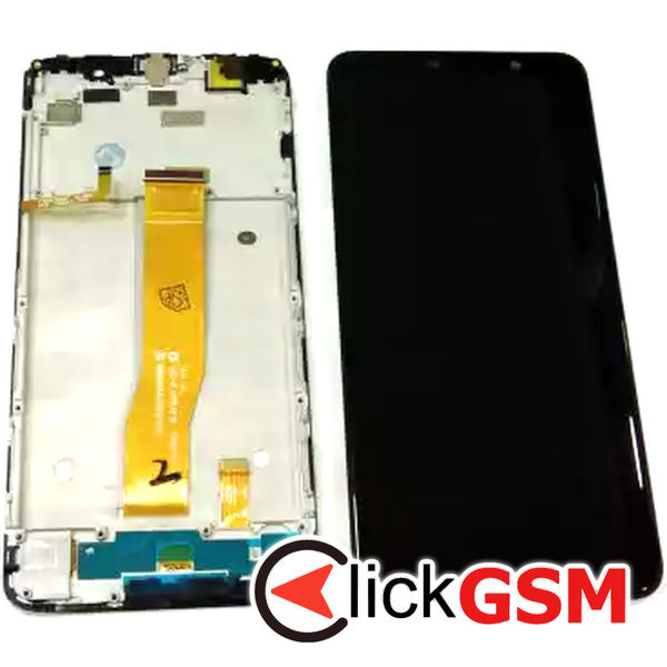 Piesa Piesa Display Cu Touchscreen Si Rama Negru Wiko Y80 3rv9