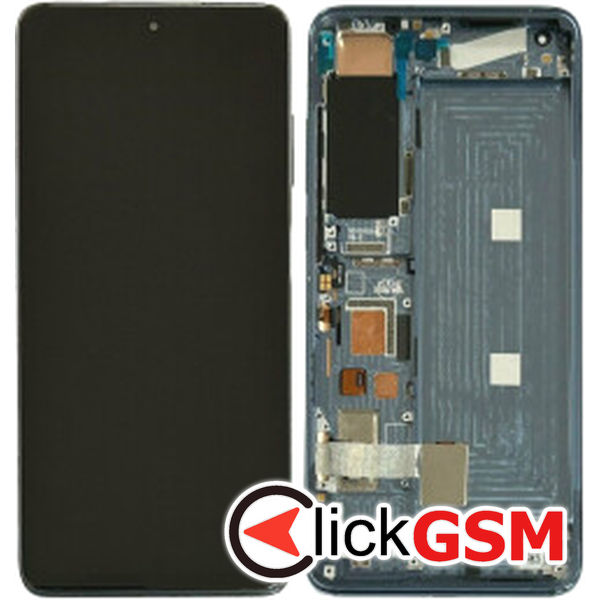 Piesa Display Cu Touchscreen Si Rama Negru Xiaomi Mi 10 D68