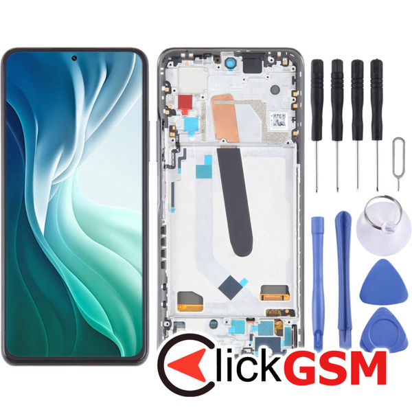 Piesa Display Cu Touchscreen Si Rama Negru Xiaomi Mi 11i 2uvs