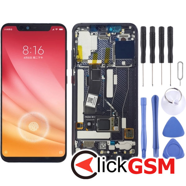 Piesa Piesa Display Cu Touchscreen Si Rama Negru Xiaomi Mi 8 Explorer Edition 25k5