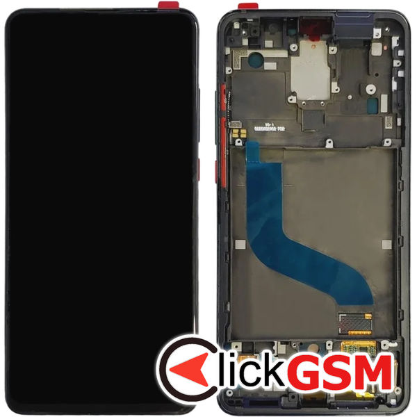 Piesa Display Cu Touchscreen Si Rama Negru Xiaomi Mi 9t 4xx1