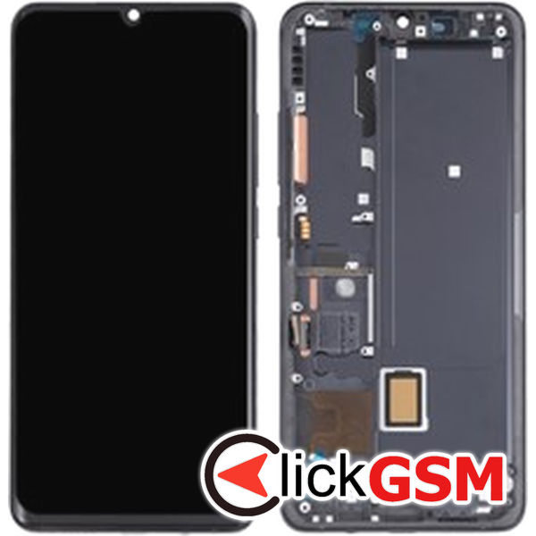 Piesa Display Cu Touchscreen Si Rama Negru Xiaomi Mi Note 10 Lite 4wkx