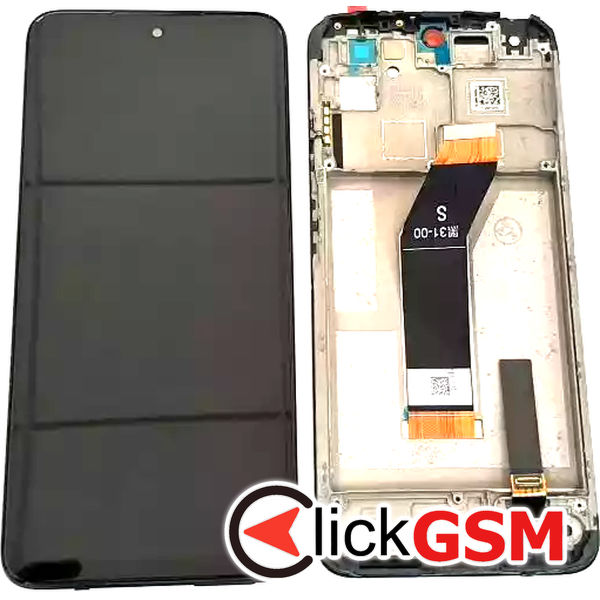 Piesa Display Cu Touchscreen Si Rama Negru Xiaomi Redmi 10 39c9