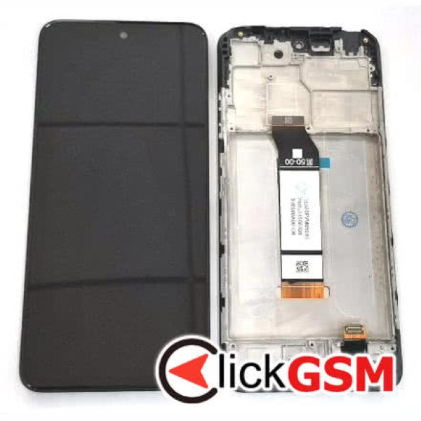 Piesa Display Cu Touchscreen Si Rama Negru Xiaomi Redmi Note 10 5g 39ux