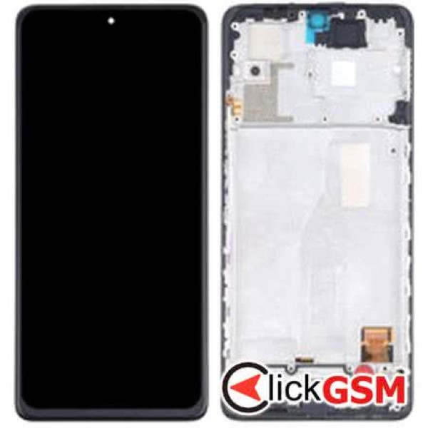 Piesa Display Cu Touchscreen Si Rama Negru Xiaomi Redmi Note 10 Pro 1m9p