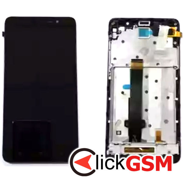 Piesa Piesa Display Cu Touchscreen Si Rama Negru Xiaomi Redmi Note 3 3a6l