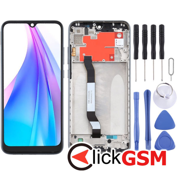 Piesa Display Cu Touchscreen Si Rama Negru Xiaomi Redmi Note 8t 25id