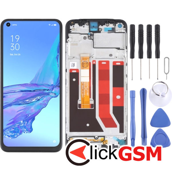 Piesa Display Cu Touchscreen Si Rama Oppo A53 4g 1xqd