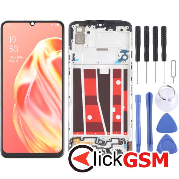 Piesa Display Cu Touchscreen Si Rama Oppo A91 1xq6