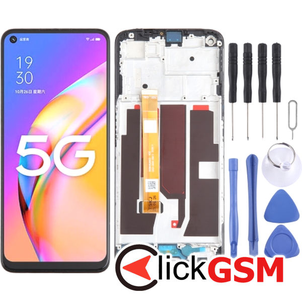 Piesa Piesa Display Cu Touchscreen Si Rama Oppo A93 5g 2zkn