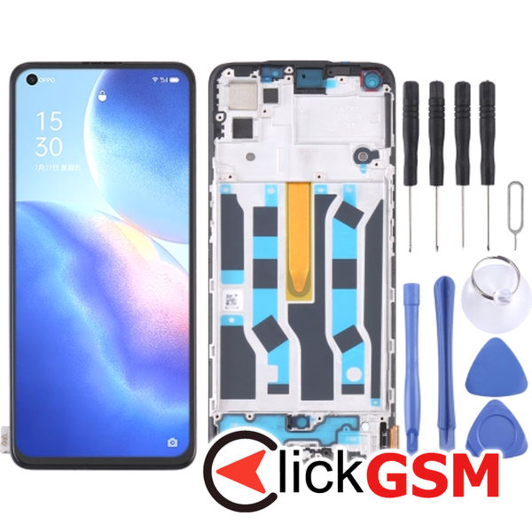 Piesa Display Cu Touchscreen Si Rama Oppo Reno5 1xp8