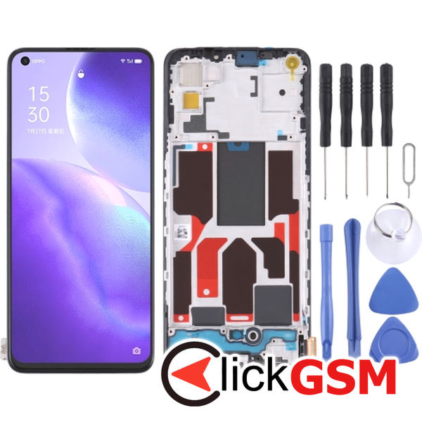 Piesa Display Cu Touchscreen Si Rama Oppo Reno5 5g 1xp7