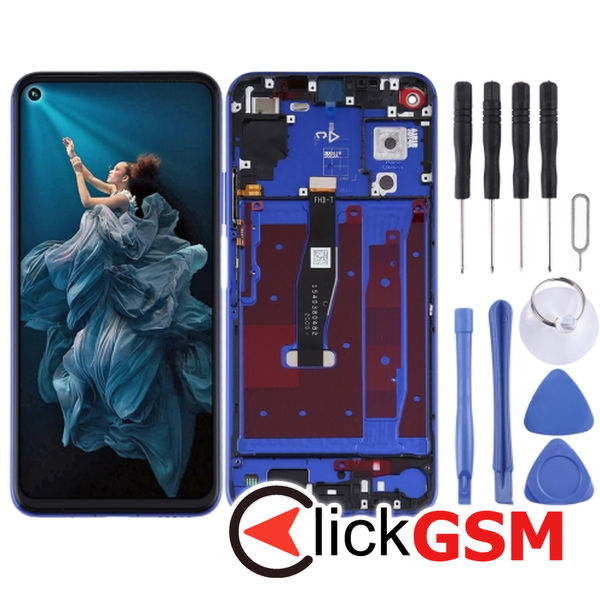 Piesa Display Cu Touchscreen Si Rama Phantom Blue Huawei Nova 5t 23tj