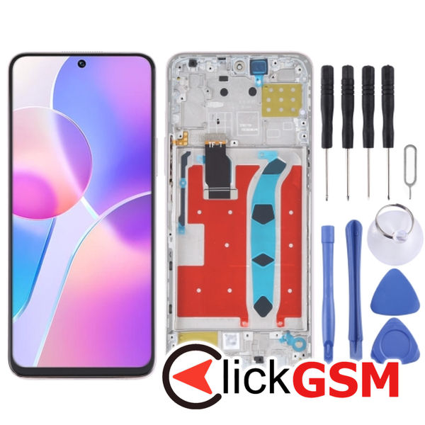 Piesa Piesa Display Cu Touchscreen Si Rama Pink Honor X30i 2ut9