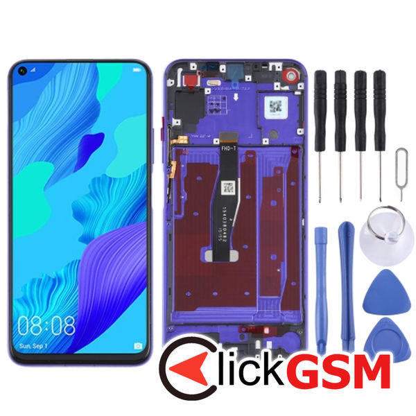 Piesa Display Cu Touchscreen Si Rama Purple Huawei Nova 5t 2urq