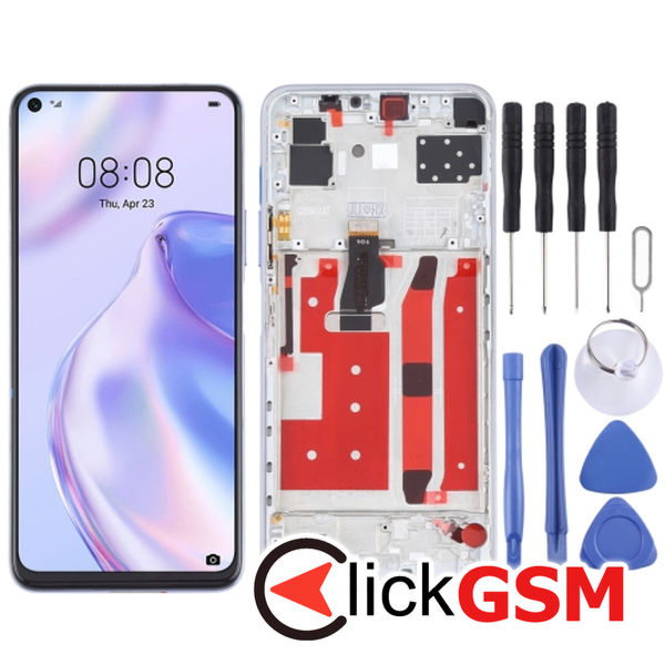 Piesa Display Cu Touchscreen Si Rama Purple Huawei P40 Lite 5g 2c36