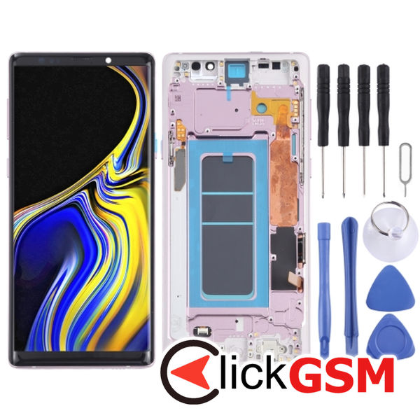 Piesa Piesa Display Cu Touchscreen Si Rama Purple Samsung Galaxy Note9 4f18