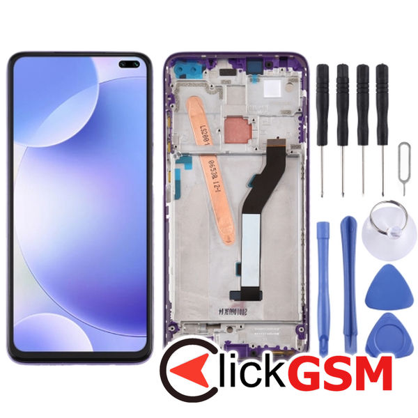 Piesa Display Cu Touchscreen Si Rama Purple Xiaomi Redmi K30 5g 25j1