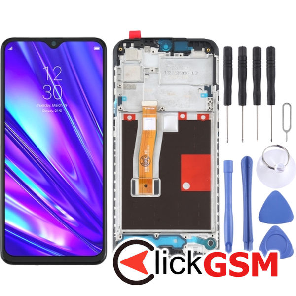 Piesa Piesa Display Cu Touchscreen Si Rama Realme 5 Pro 1xt9