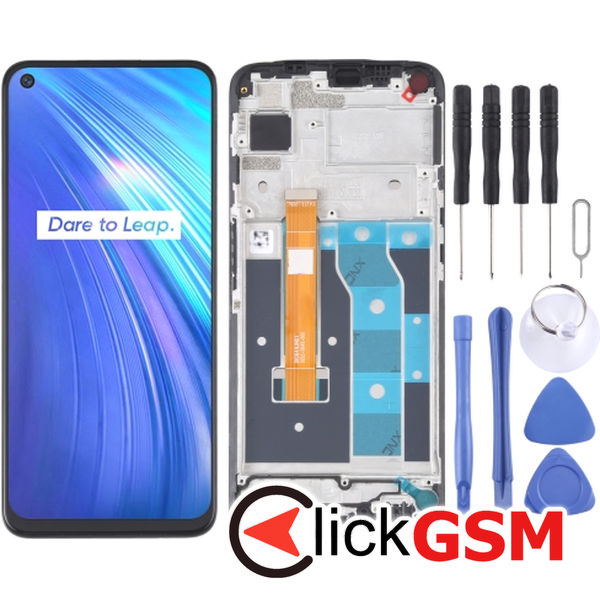 Piesa Piesa Display Cu Touchscreen Si Rama Realme 6 1xt7