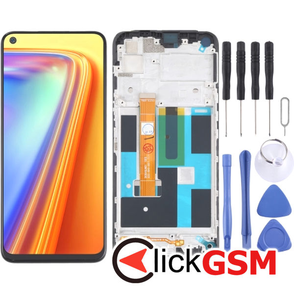 Piesa Display Cu Touchscreen Si Rama Realme 7 5g 1xss