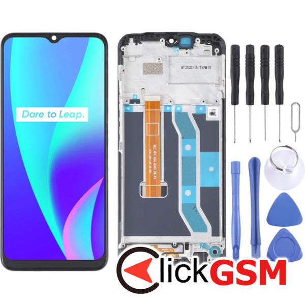 Piesa Display Cu Touchscreen Si Rama Realme C15 1xpz