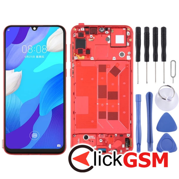 Piesa Display Cu Touchscreen Si Rama Red Huawei Nova 5 Pro 303k