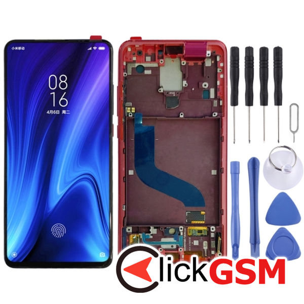 Piesa Display Cu Touchscreen Si Rama Red Xiaomi Mi 9t Pro 260i