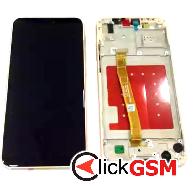 Piesa Display Cu Touchscreen Si Rama Roz Huawei P20 Lite 933