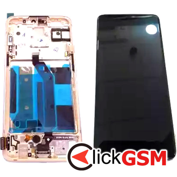 Piesa Display Cu Touchscreen Si Rama Roz Oneplus 6 24md