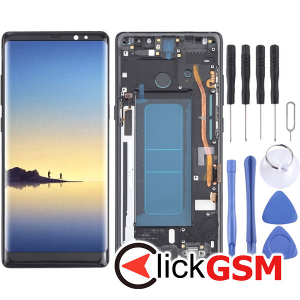 Piesa Display Cu Touchscreen Si Rama Samsung Galaxy Note8 4f1w