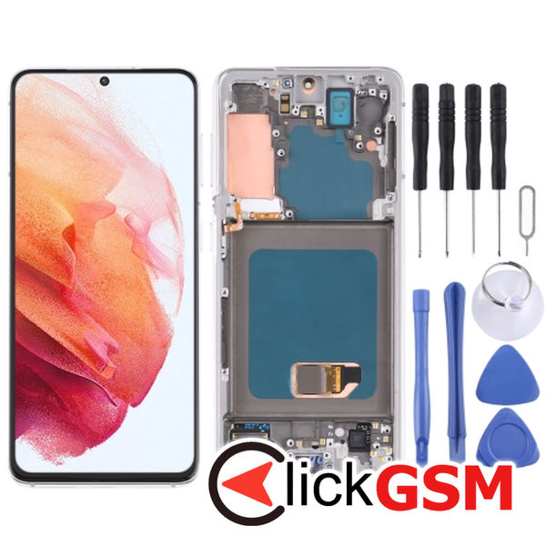 Piesa Display Cu Touchscreen Si Rama Samsung Galaxy S21 5g 4f07