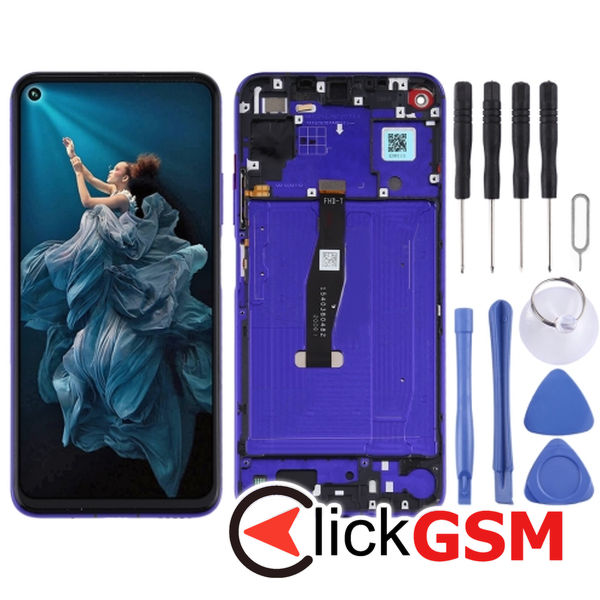 Piesa Display Cu Touchscreen Si Rama Sapphire Blue Huawei Nova 5t 2c7j