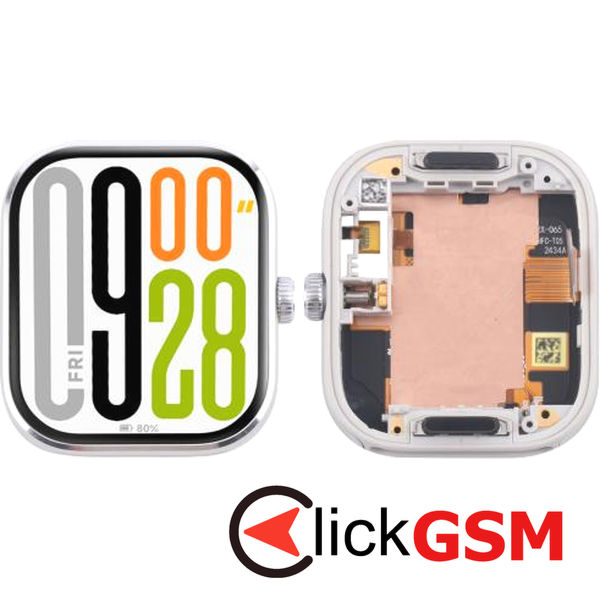 Piesa Display Cu Touchscreen Si Rama Silver Xiaomi Watch 5 4p8y