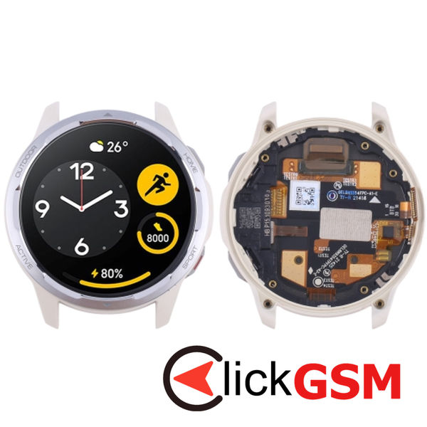 Piesa Display Cu Touchscreen Si Rama Silver Xiaomi Watch Color 2 4876