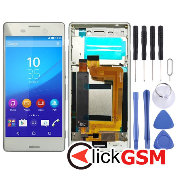 Piesa Display Cu Touchscreen Si Rama Sony Xperia M4 Aqua 215i